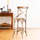 TABURETE EN ACABADO DE MADERA NATURAL