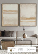 FRAMED CANVAS PRINTING, SET OF 2PCS