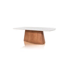 MESA DE COMEDOR CONCEPT TOPE DE VIDRIO BLANCO