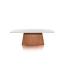 MESA DE COMEDOR CONCEPT TOPE DE VIDRIO BLANCO