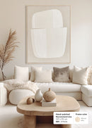 FRAMED LINEN CANVAS WITH HAND-PAINTFRAMED LINEN CANVAS WITH HAND-PAINT