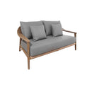 SOFA ESTACIONARIO DE EXTERIOR LEO DE DOS ASIENTOS GRIS