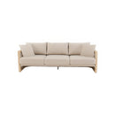 SOFA DE EXTERIOR DE TRES ASIENTOS RIVA CREMA