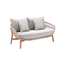 SOFA ESTACIONARIO DE EXTERIOR DOS ASIENTOS VASCA GRIS