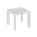 MESA LATERAL LIGO DE EXTERIOR, EN COLOR BLANCO