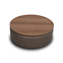 MESA DE CENTRO CAFE CON TOPE ACABADO DE MADERA