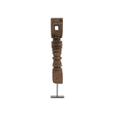 CANDELABRO PILLAR TALLADO EN MADERA GRANDE