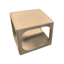 MESA LATERAL EN ACABADO DE MADERA NATURAL