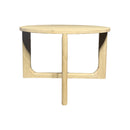 MESA DE CENTRO EN MADERA NATURAL