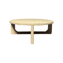 MESA DE CENTRO EN MADERA NATURAL
