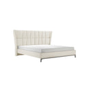 CAMA KING EN TELA BLANCA