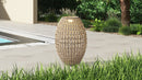 LAMPARA DE EXTERIOR EN CUERDA BEIGE, LUZ LED INCLUIDO CON CABLE TIPO C