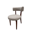 SILLA DE COMEDOR EN TELA TEXTURIZADA BEIGE
