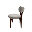 SILLA DE COMEDOR EN TELA TEXTURIZADA BEIGE