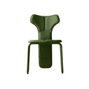 SILLA DE COMEDOR FLY CON FRENTE DE PIEL VERDE
