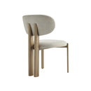 SILLA DE COMEDOR EN TELA TEXTURIZADA