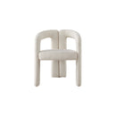 SILLA DE COMEDOR EN TELA BLANCA