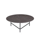 MESA DE CENTRO CON TOPE DE CERAMICA GRIS Y PATAS GRISES