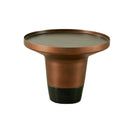MESA LATERAL COBRE BASE ESTILO MARMOL