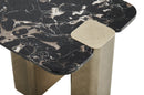 MESA LATERAL CON TOPE DE MARMOL