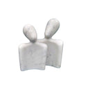 FIGURAS DE MARMOL BLANCO SET DE 2