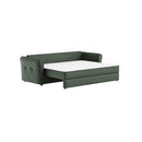 SOFA CAMA EN TELA VERDE
