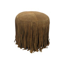 OTOMAN CON FRENTE DE PIEL CAMEL