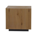MESA LATERAL EN ACABADO DE MADERA