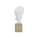 ESCULTURA DE BUSTO BLANCA