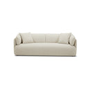 SOFA ESTACIONARIO DE CUATRO ASIENTOS EN TELA BEIGE