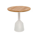 MESA DE COMEDOR LOTUS BLANCA TOPE ACABADO DE MADERA