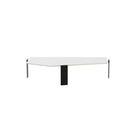 MESA DE CENTRO TOPE BLANCO Y PATAS NEGRAS, 9-83, LEG:IRON+9-102