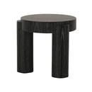 MESA LATERAL ACABADO DE EN MADERA NEGRA