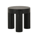 MESA LATERAL ACABADO DE EN MADERA NEGRA