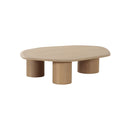 MESA DE CENTRO ACABADO DE EN MADERA CLARA