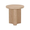 MESA LATERAL ACABADO DE MADERA NATURAL
