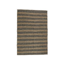 COTTON, JUTE AND LEATHER SHUTTLE WEAVE DURRIE WITH HAMMING