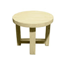 MESA LATERAL EN ACABADO DE MADERA CLARA AMARILLA