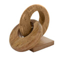 FIGURA DECORATIVA TALLADA EN MADERA