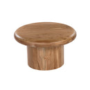 MESA DE CENTRO EN ACABADO DE MADERA AMARILLA