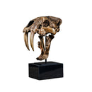 ESCULTURA CRÁNEO DE TIGRE DIENTES DE SABLE