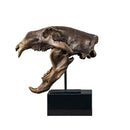 ESCULTURA CRÁNEO DE TIGRE DIENTES DE SABLE