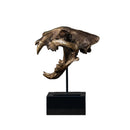 ESCULTURA CRÁNEO DE TIGRE DIENTES DE SABLE