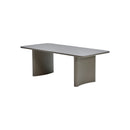 MESA DE COMEDOR DE EXTERIOR GRIS CHAMPAN