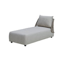 CHAISE LOUNGE DE EXTERIOR EN TELA Y CUERDA BEIGE