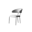 ***SILLA DE COMEDOR MERA EN TELA GRIS