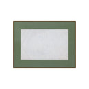 ***PANEL DE PARED PINTADO Y TALLADO A MANO: ABSTRACTO, VERDE Y BLANCO