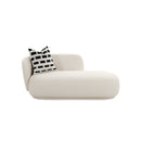 CHAISE EN TELA COLOR OFF WHITE