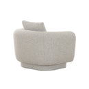 BUTACA ESTACIONARIA EN TELA TEXTURA GRIS