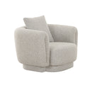 BUTACA ESTACIONARIA EN TELA TEXTURA GRIS